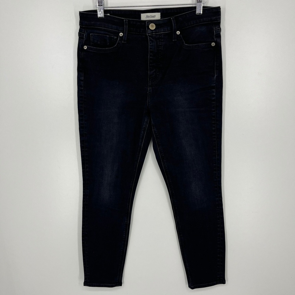 Revtown Decade Denim Skinny‎ Jeans Dark Wash Ankle Length Womens 30